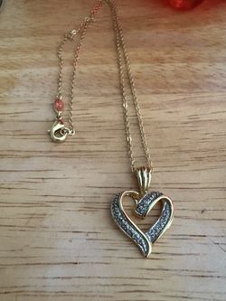 Heart Neckless With Diamonds