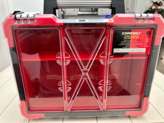 (3) Brand New COREBILT Portable (6) Storage Organizer with Removable Bins and Handle