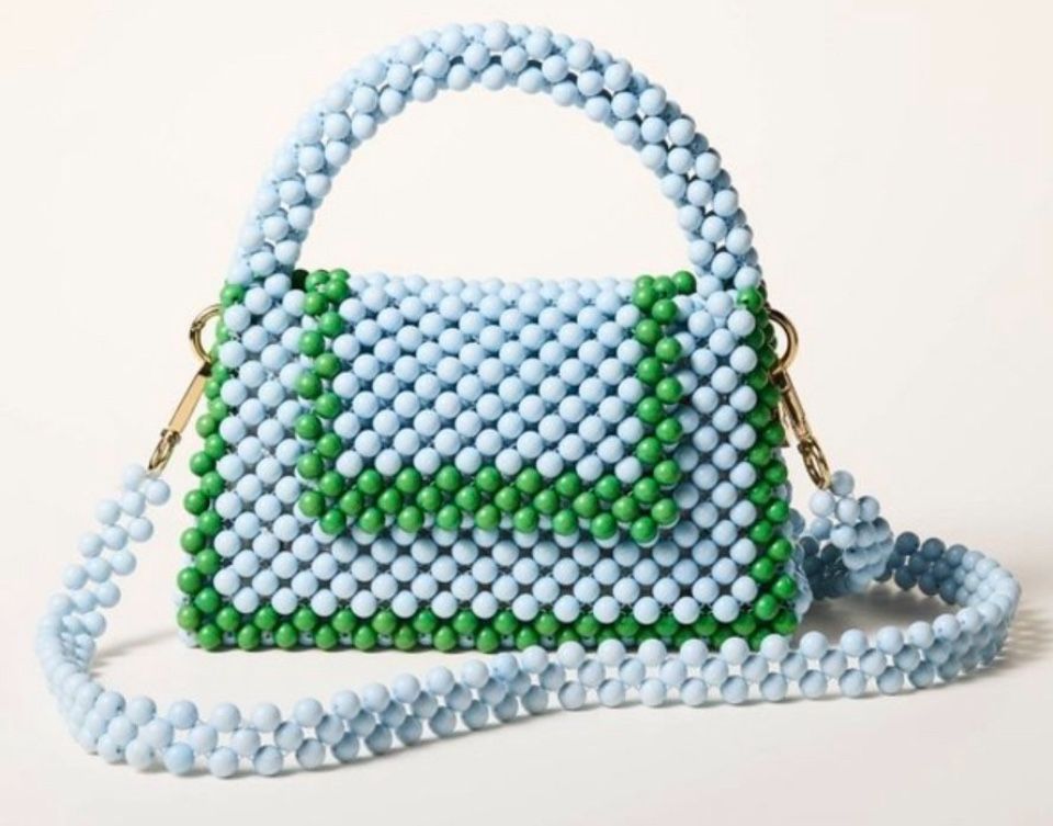 Kate Spade color block beaded crossbody