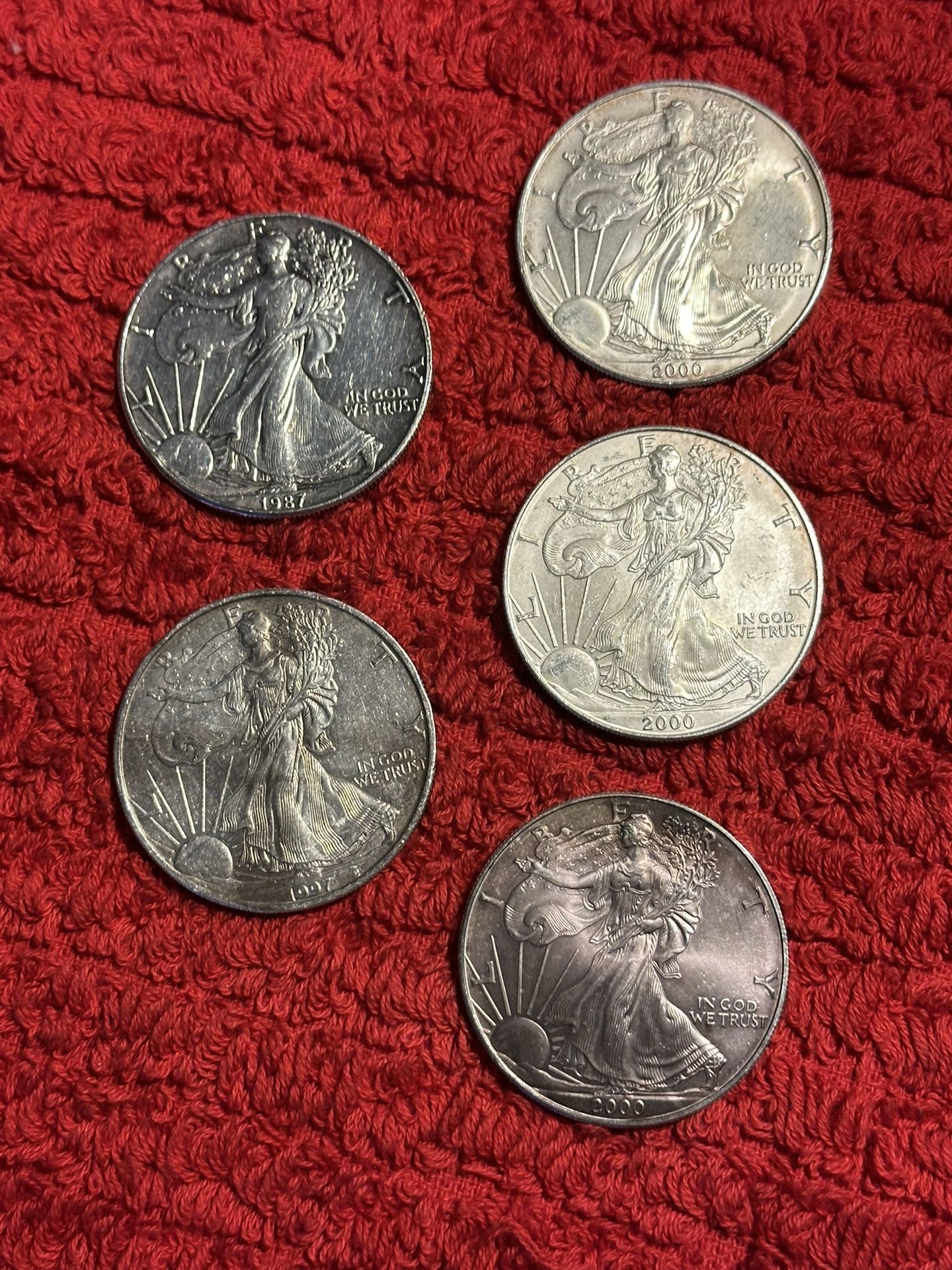 Silver Coins Make Offer Please Look At Condition Of Each Coin Thanks