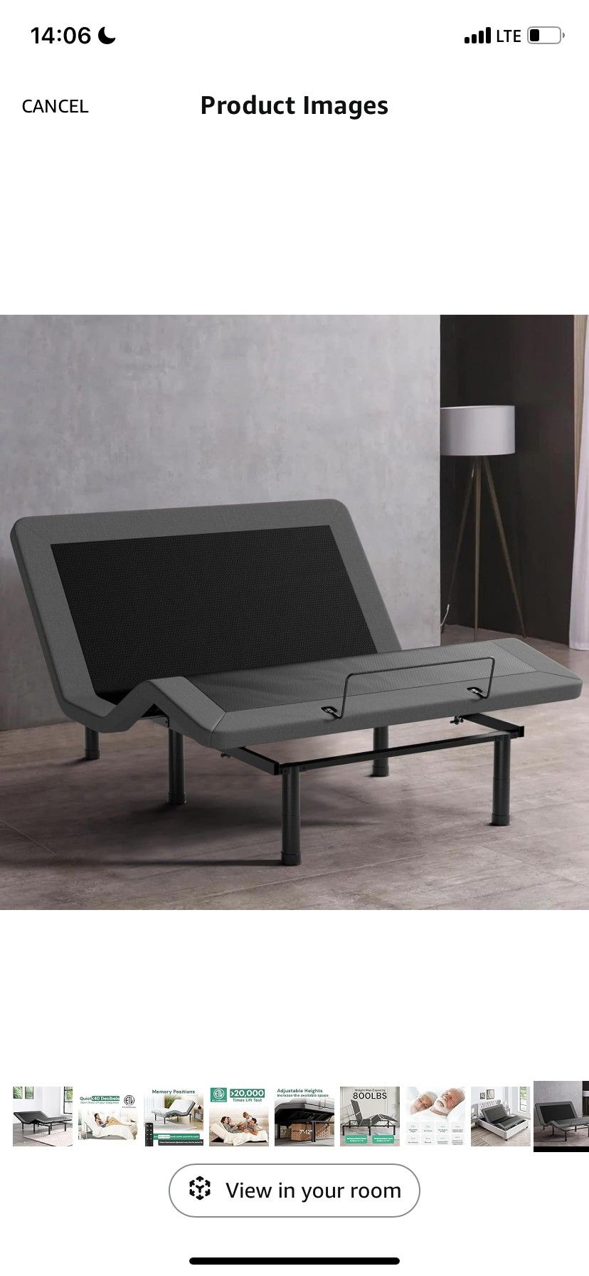 SunsGrove Queen Adjustable Bed Frame with Wireless Remote, Electric Bed Frame, Head and Foot Incline, Adjustable Leg Heights Bed Base, Memory Pre-Sets