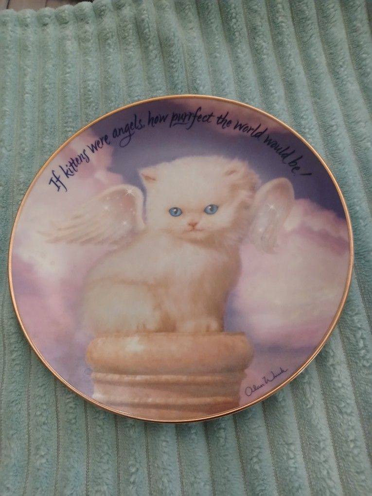 If Kittens Were Angels Heirloom plate