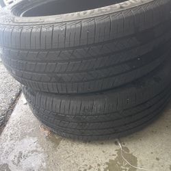 2 used 235/60R18 Bridgestone tires 
