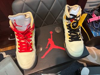Off -White Jordan 5s SIZE 7