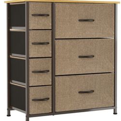 Fabric Dresser with 7 Drawers 