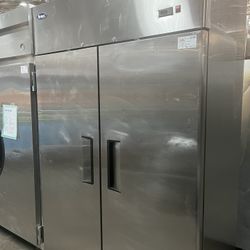 Two Door Stainless Steel Refrigerator 