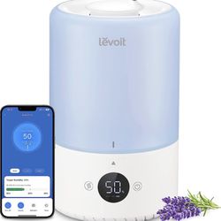 LEVOIT Dual 200S Smart Humidifiers for Bedroom, Top Fill, Customize Humidity for Home, Baby Nursery & Plants with Humidistat, Essential Oil Diffuser, 