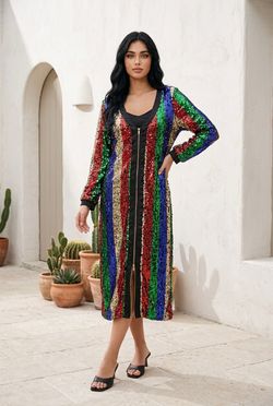 Multicolor Sequin Dress NWT – Size 2X