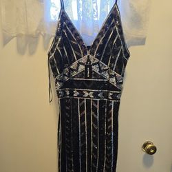 Express Sequin Long Dress | Size M 