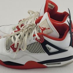 Nike Air Jordan 4 Retro OG Fire Red 2020 Sneakers DC7770-160 Men’s Size 13