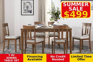 7 PC DINING TABLE