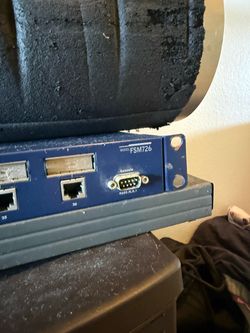 Netgear FSM726 managed switch.