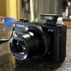 Canon PowerShot G7 X Mark II – Compact Digital Camera (Black) – Great Condition!
