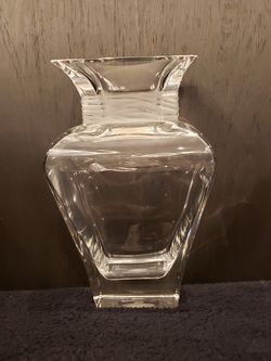  French Crystal hand made art glass vase