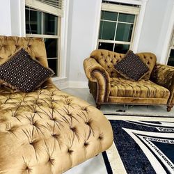3 Piece like/new Britney couch set.Sofa, loveseat, and chaise. Retails at $5000