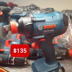 Bosch 18V Two-in-One 1/4in. and 1/2in. Bit/Socket Impact Driver/Wrench. Tool-Only 