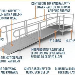 ADA Aluminum Wheelchair Ramp