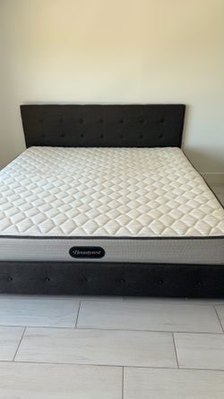 King size bed without mattress