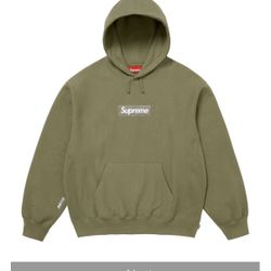 Supreme Box Logo Hoodie (FW25) “Light Olive” (DS Men’s Medium) 