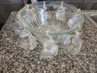 Punch Bowl With Cups