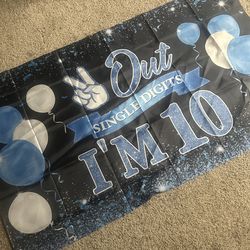 Bday Banner for 10 year old