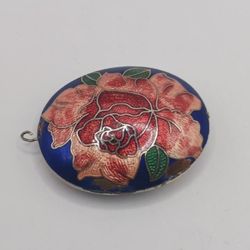 Cloisonne Pendant Vintage Double Sided