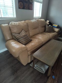 Leather sofa