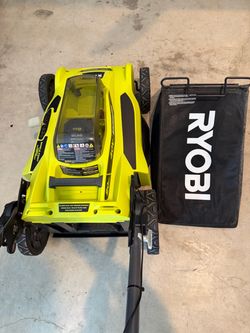 Ryobi 20” Lawn Mower | Battery, Bag, Charger Included