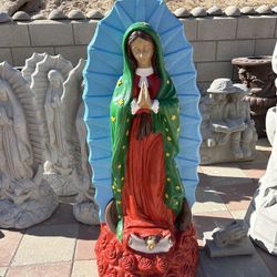 New Virgin Of Guadalupe Made Out Of Cement Perfect Gift 🎁 