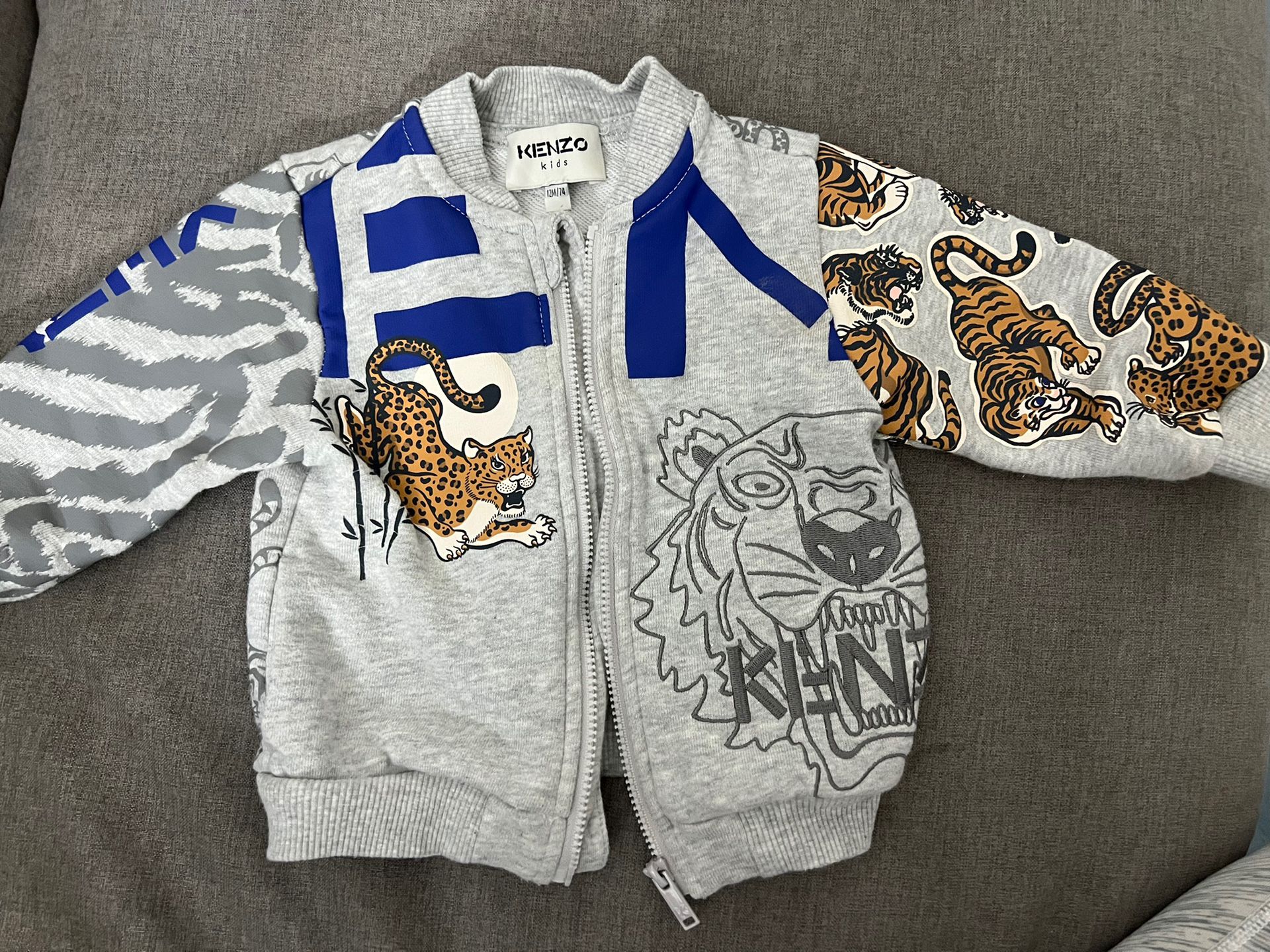 Infant boy Kenzo zip up sweatshirt jacket 12m