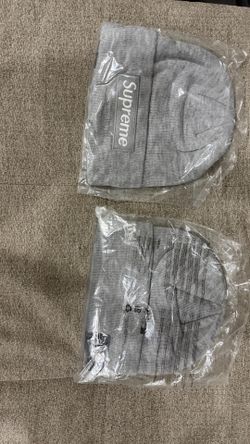 supreme grey beanies