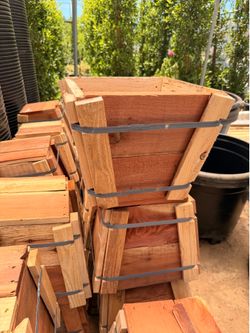 New redwood planters for sale  12 inches