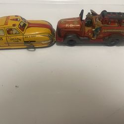 Vintage Metal windup Toys 