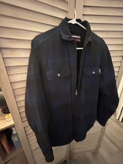 Wolverine men’s size small Flannel jacket blue
