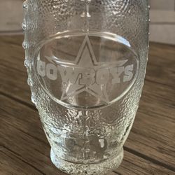 Cowboys Football Drinking Glass