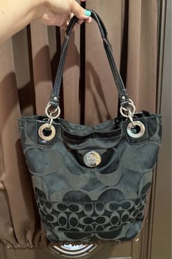 Coach Signature Tote Bag Black