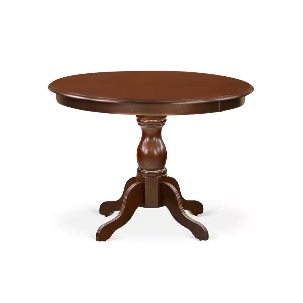 Mahogany Extendable Round Dining Table 