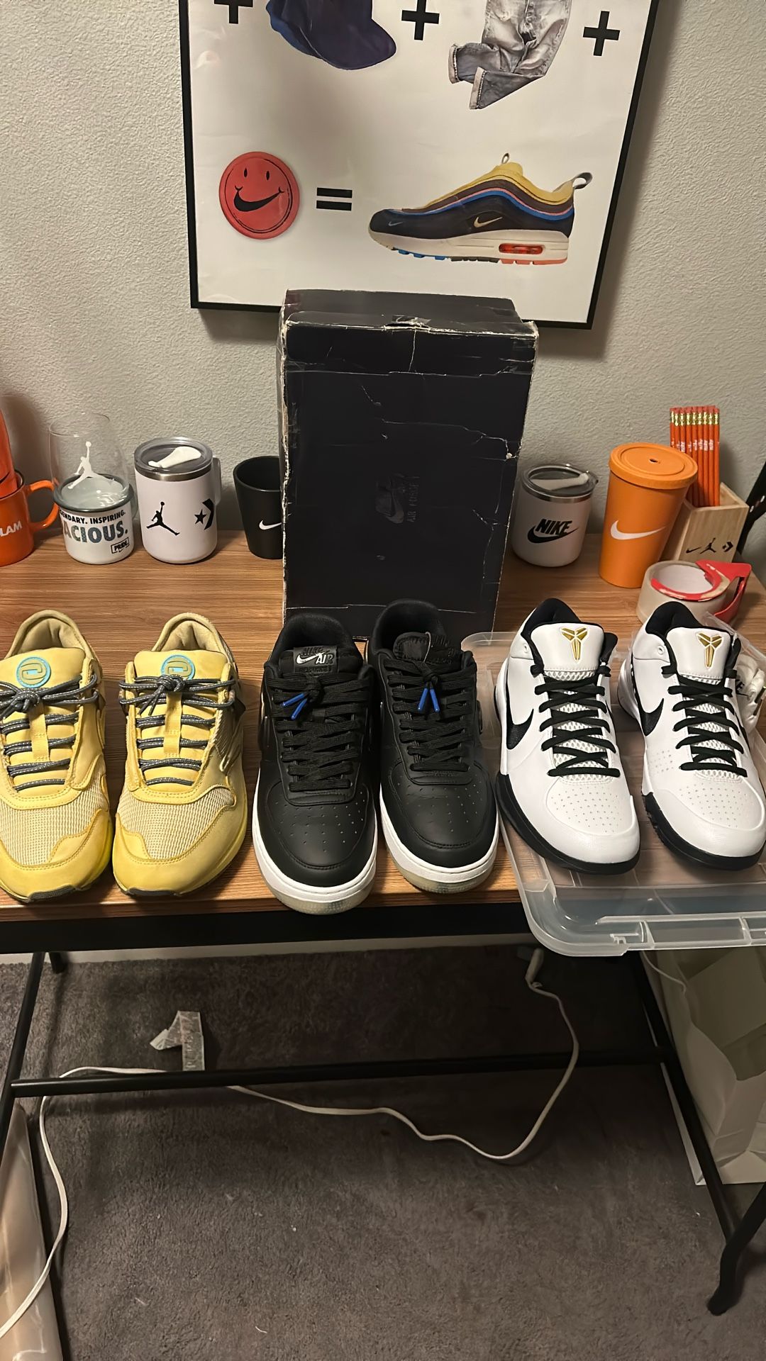 Rare Nike Air Max 1 Jordan Travis Scott Force One PlayStation Kobe Mamba All Size 9