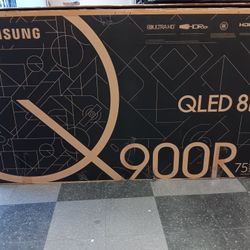 SAMSUNG 75" INCH QLED 8K SMART TV Q900R ACCESSORIES INCLUDED 