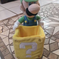 Brand New Super Mario Luigi With Mystery Box PlushPlush