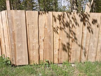 Live edge Cedar fence panels