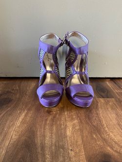 Brand New Woman’s Qupid brand Purple High Heel Shoes Up For Sale