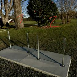 Commercial Tempered Glass Sneeze Guard Panels – Restaurant Counter Set (8 pcs)