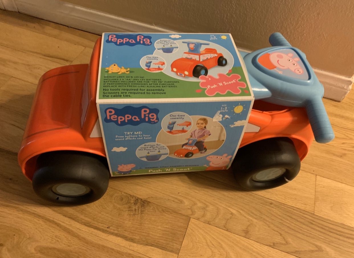 Peppa Pig Push and Scoot Car