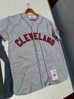 LARRY DOBY 1948 JERSEY CLEVELAND INDIANS MITCHELL & NESS ROAD GREY XL RARE
