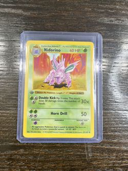 Nidorino - 1st Edition & Shadowless #37 - Pokemon