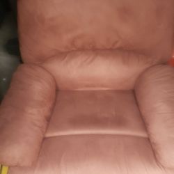 Brown Suede Love Sofa Chair