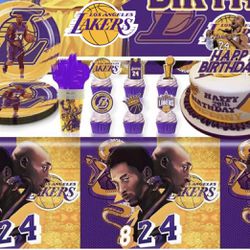 Los Angeles Lakers Kobe Bryant Lebron James Birthday Party Supplies 