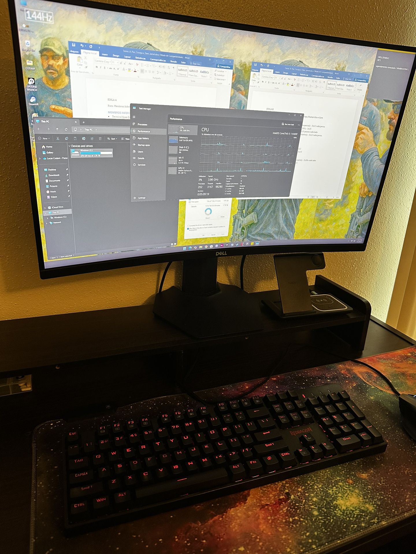 Gaming PC RTX 4060 | i5-14400F | 16GB RAM | SSD 2TB + Razer Setup