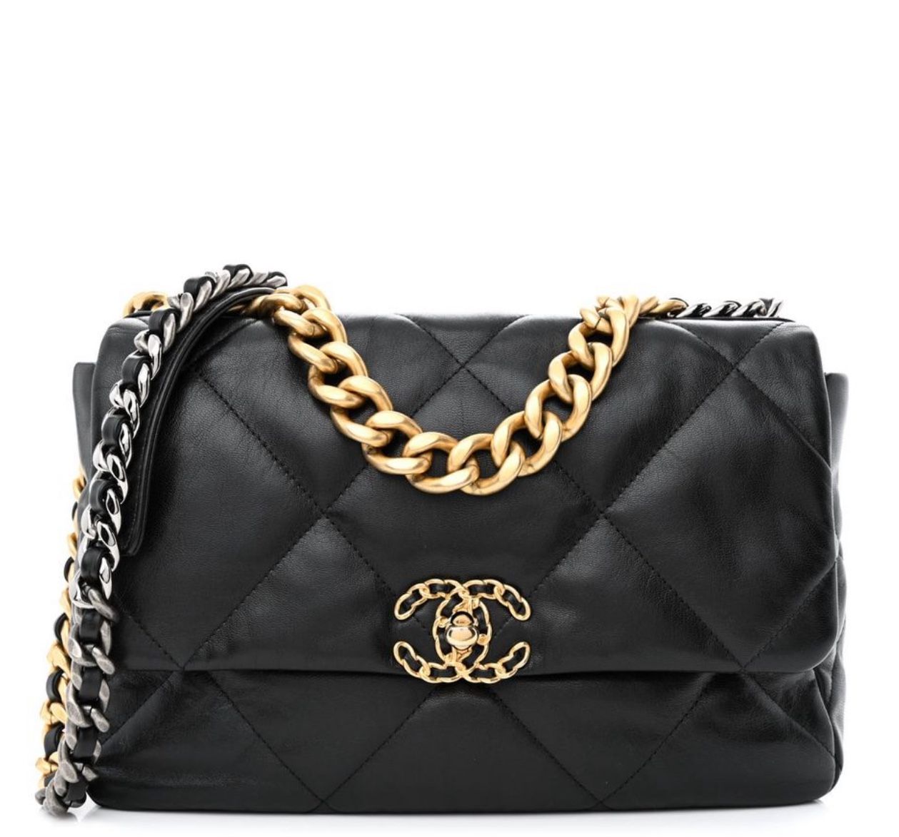 Chanel 19 Flap Bag, Quilted Leather